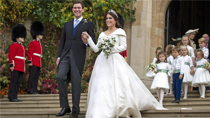 Prinzessin Eugenie bei ihrer Hochzeit. (Archivbild)