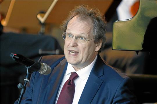 Prof. Rudolf Meister beim Abschluss der Klaviertage 2020 in der Kaiserpfalz. Archivfoto: Epping