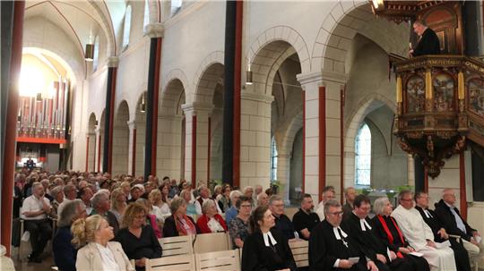 Propst Thomas Gunkel hält die letzte Predigt seiner Amtszeit in der Marktkirche.