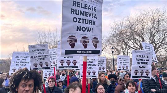 Proteste gegen Festnahme von türkischer Studentin.