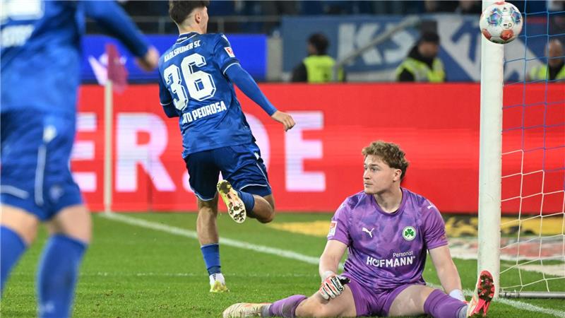 Rafael Pinto Pedrosa erzielte das 1:1 für den KSC.