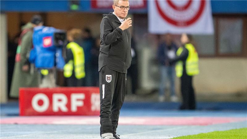 Besser als Polster: Arnautovic mit Torrekord für Österreich Ralf Rangnick feierte einen Sieg mit Österreich.
