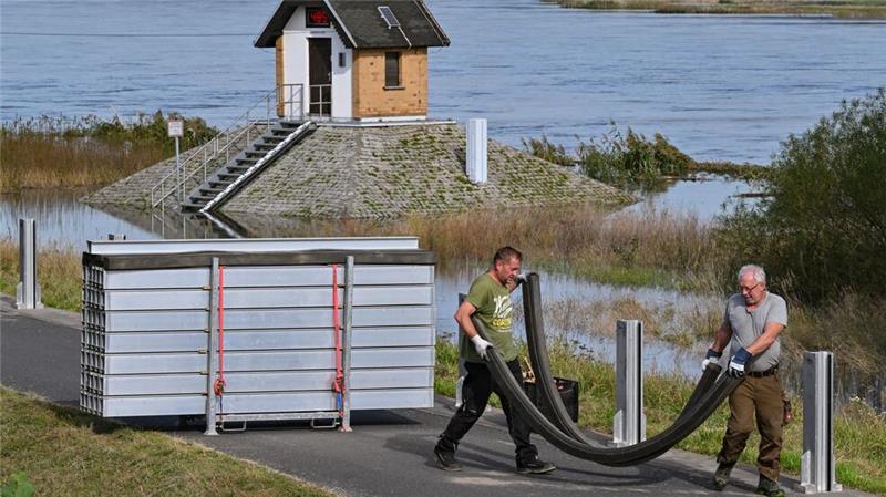 Oder-Hochwasser: Ratzdorf erwartet höchste Alarmstufe Ratzdorf erwartet höchste Alarmstufe am Dienstag
