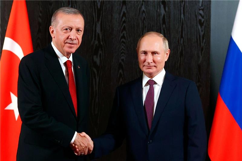 Krieg gegen die Ukraine: So ist die Lage Recep Tayyip Erdogan und Wladimir Putin beim Gipfel der Shanghaier Organisation für Zusammenarbeit (SOZ) im vergangenen September.