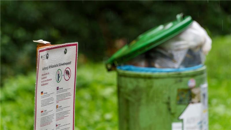 Reisende sollten ihren Müll unterwegs richtig entsorgen, um eine weitere Verbreitung von Tierseuchen zu verhindern. (Archivfoto)