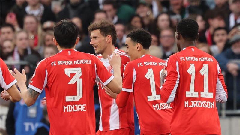 Goretzka schießt Rekordtor: Bayern bereit für Real-Rückspiel Rekord-Torschütze Leon Goretzka (2.v.l.).