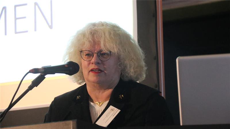 Renate Rehm, Vorsitzende des Fördervereins Rammelsberg, des Ausrichters der Veranstaltung.