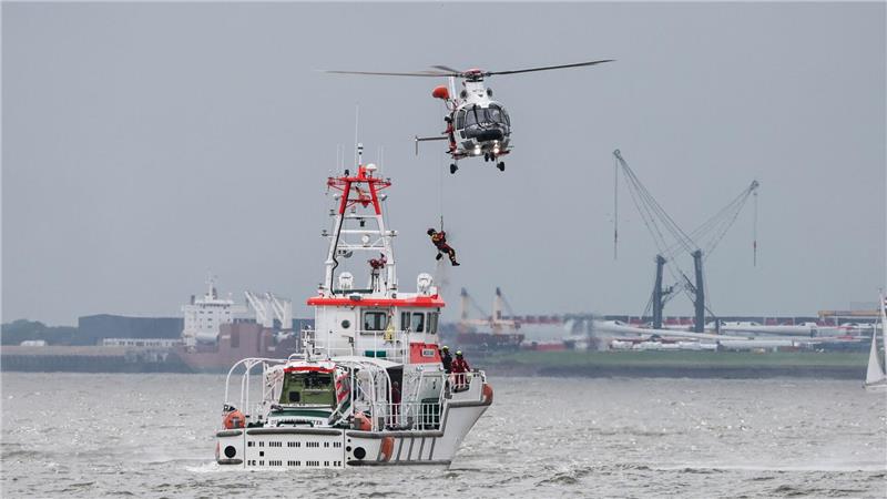 Rettung aus der Luft: Gezeigt wurde, wie bei einem Notfall jede Minute zählt.