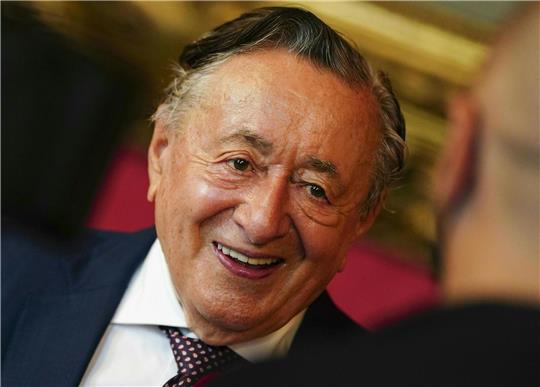 Richard Lugner bei der Feier zu seinem 90. Geburtstag im Wiener Rathaus.