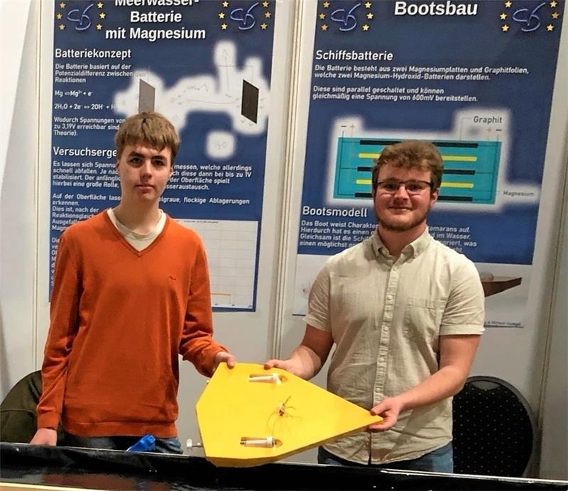 Zwei Goslarer CvD-Teams beim Wettbewerb „Jugend forscht“ Richard Vodegel (l.) hat im Vorjahr zusammen mit Peter Hackenberg den Hildesheimer Regionalwettbewerb „Jugend forscht“ (bis 21 Jahre) im Bereich Chemie bereits einmal gewonnen. Foto: GZ-Archiv