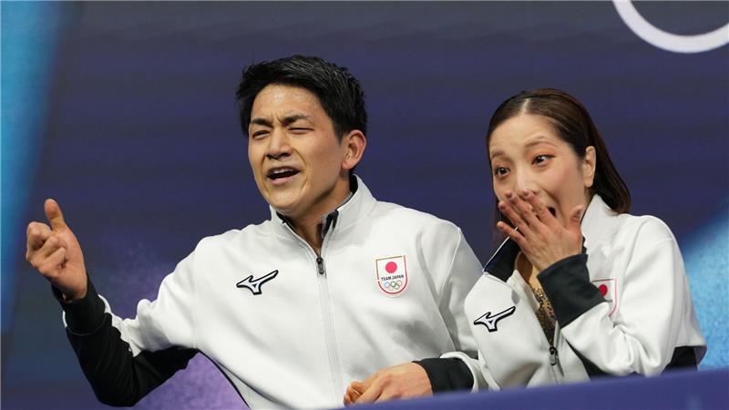 Riku Miura und Ryuichi Kihara konnten ihren Olympiasieg kaum fassen.