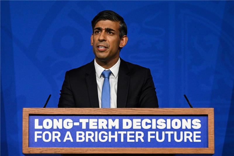 Wahlkampf auf dem Rücken des Klimas: Sunak spaltet Partei Rishi Sunak, Premierminister von Großbritannien, will die Klimaziele seines Landes auf breiter Front aufweichen.