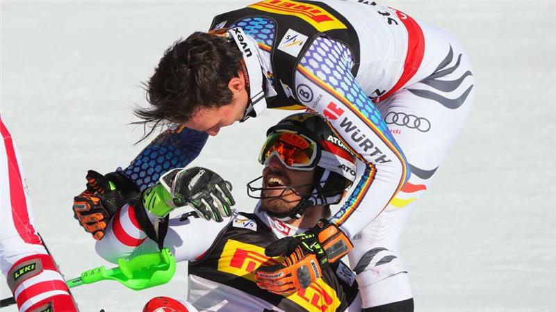 Rivalen, aber auch Freunde: Felix Neureuther (oben) und Marcel Hirscher.