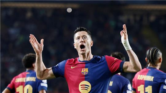 Robert Lewandowski traf doppelt gegen seinen Ex-Club.