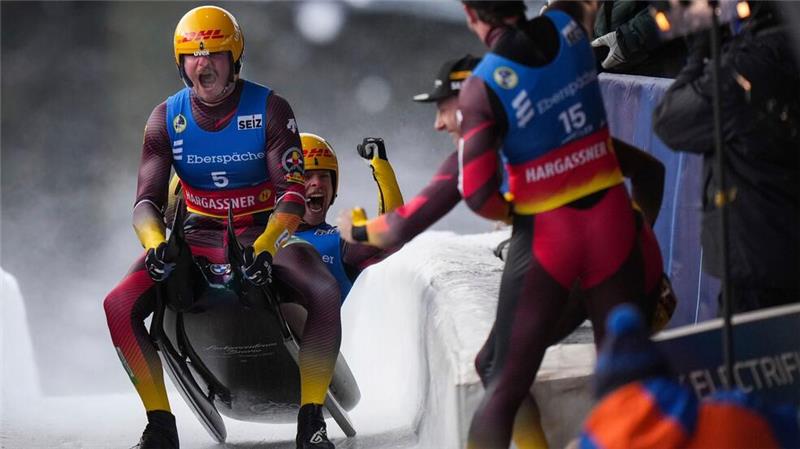 WM-Gold für Taubitz und Orlamünder/Gubitz Rodel-Coup: WM-Gold für Hannes Orlamünder und Paul Gubitz.
