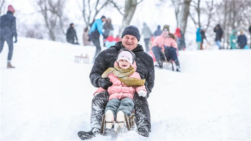Rodelspaß herrscht unter anderem auf der „Ping“ in Zellerfeld.