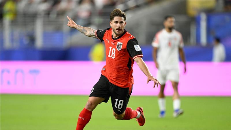 Messi im Fokus - Österreich muss sich trotz Sieg steigern Romano Schmid hatte nach 20 Minuten Grund zur Freude.