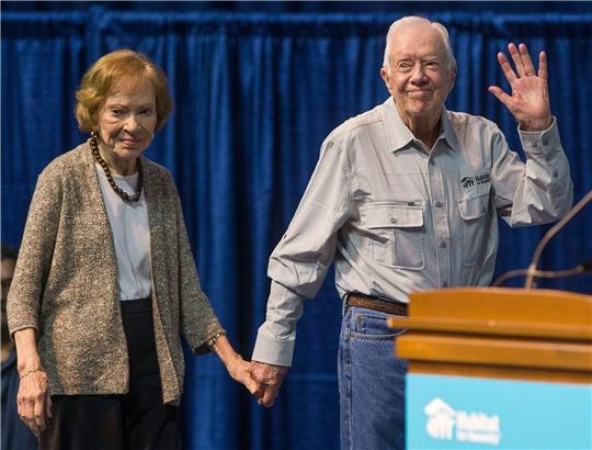 Rosalynn und Jimmy Carter auf einer Aufnahme von August 2018. Das Paar war 77 Jahre lang verheiratet.