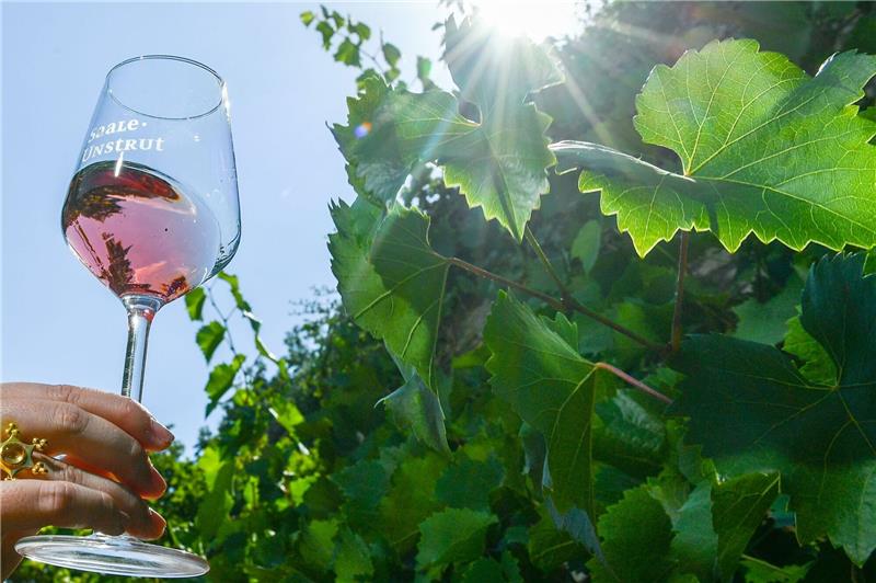 Rosé-Wein wird gerne getrunken.