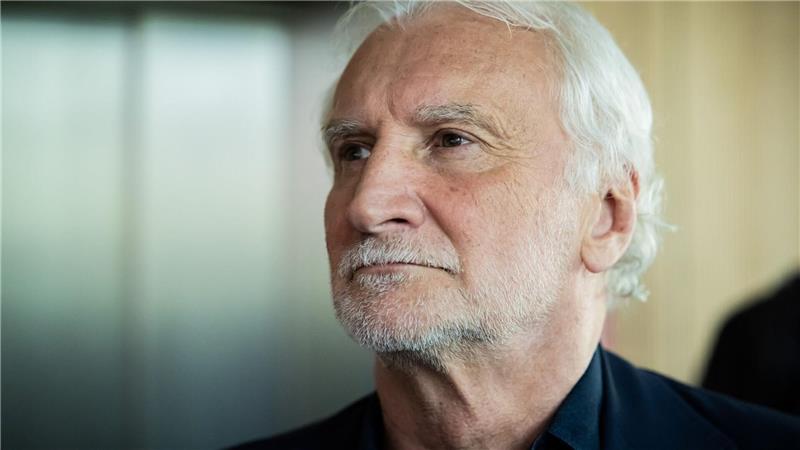 Rudi Völler ist von Stürmer Nick Woltemade beeindruckt. (Archivbild)