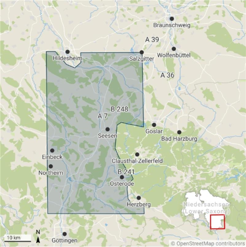 Unternehmen Anglo American Exploration sucht nun auch nach Salzen Rund 2000 Quadratkilometer groß ist das Gebiet, in dem die Anglo American Exploration Germany nach Salzen sucht.