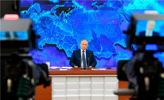 Russland Präsident Wladimir Putin hat seine große Jahrespressekonferenz für dieses Jahr abgesagt.