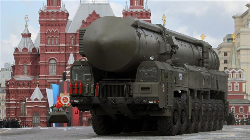 Putin bietet USA Atomwaffen-Vertrag für ein weiteres Jahr an Russland präsentiert seine strategischen Atomwaffen auch während der Militärparade in Moskau. (Archivbild)