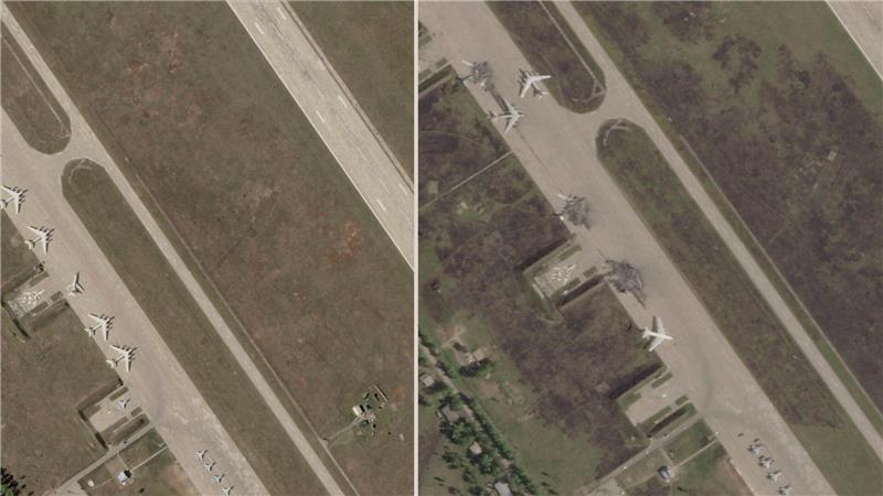 Kiews Drohnenangriffe: Rätseln über Gegenschlag des Kremls Russlands Flotte strategischer Kampfbomber wurde durch einen ukrainischen Drohnenangriff empfindlich getroffen - und Moskau kündigte Vergeltung an. (Archivbild)