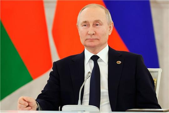 Russlands Präsident Wladimir Putin bei einer Tagung des russisch-belarussischen Staatsrats.