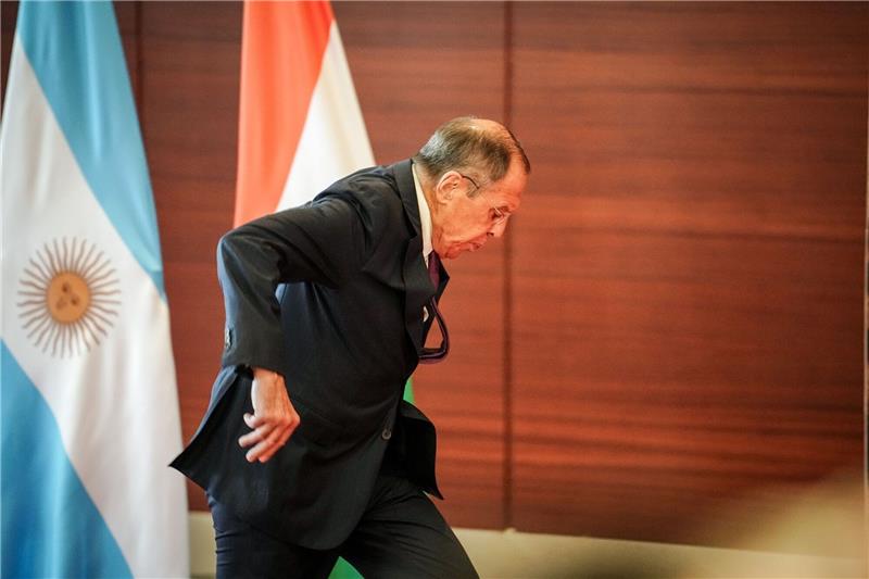 Kompromiss mit Russland bewahrt G20 vor dem Scheitern Russlands Außenminister Sergei Lawrow in Neu Delhi.