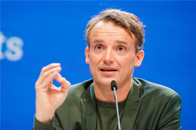 SAP-Vorstandschef Christian Klein bei der Bilanzpressekonferenz in Walldorf.
