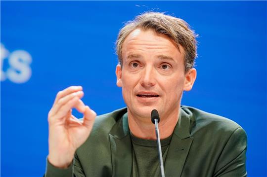 SAP-Vorstandschef Christian Klein bei der Bilanzpressekonferenz in Walldorf.