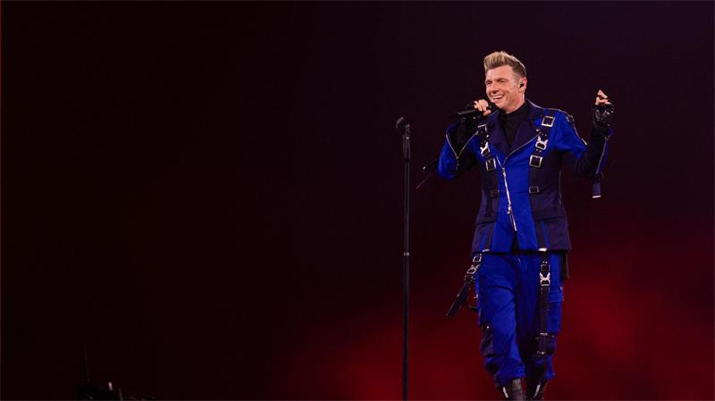 Sänger Nick Carter erinnerte sich auf der Bühne an den Karrierebeginn in Deutschland. 