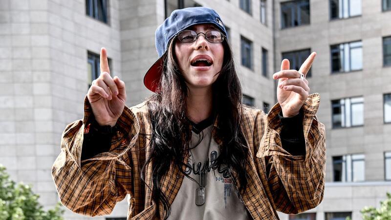 Billie Eilish feiert die vegane Gastronomie in Berlin Sängerin Billie Eilish in Berlin.
