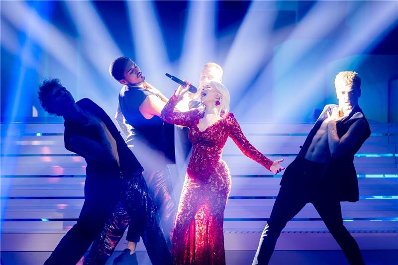 Deutscher Vorentscheid zum ESC live in der ARD Sängerin Marie Reim bei einer Probe zum deutschen Vorentscheid «Eurovision Song Contest - Das deutsche Finale 2024».