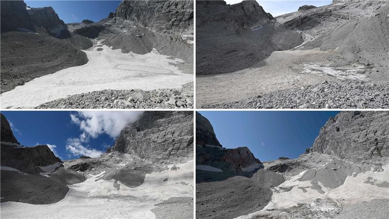 Saharastaub hatte vor allem im Sommer 2022 das Eis dunkler aussehen lassen. (Archivbild)