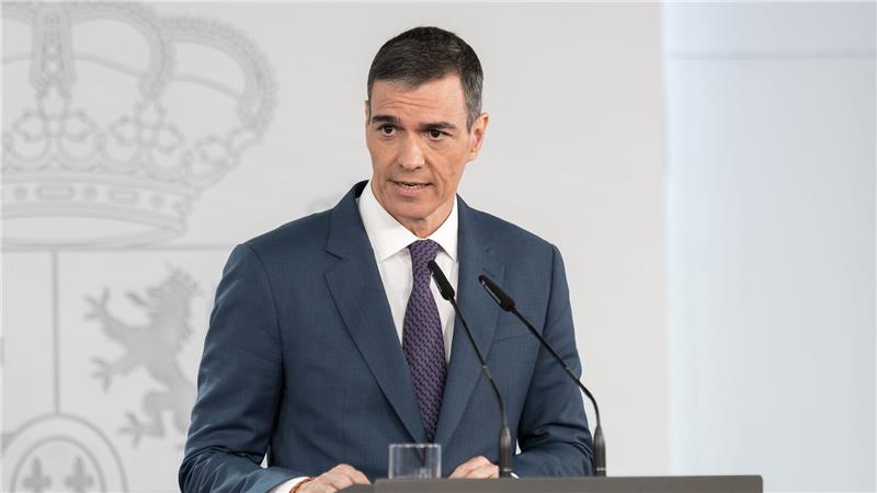 Wegen Israel: Debatte um Publikumsvoting bei ESC Sánchez kritisiert schon seit langem das Vorgehen Israels in Gaza. (Archivfoto)