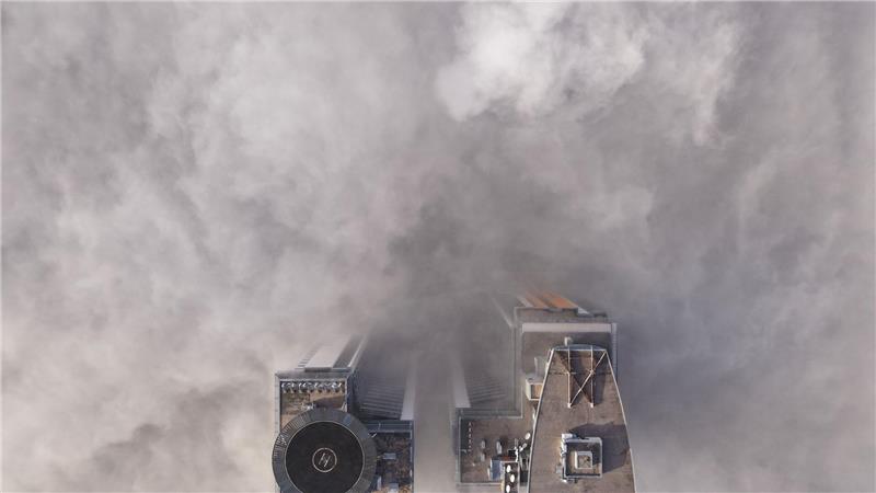 Sarajevo im dichten Nebel