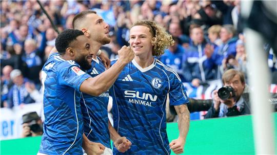 Schalke hatte gegen Elversberg Grund zur Freude.