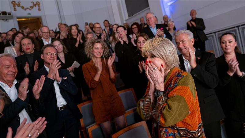 Schauspielerin Judy Winter wird bei der Verleihung des Götz-George-Preises gefeiert.