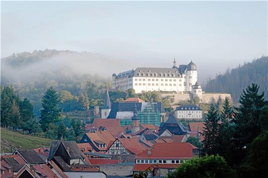Schloss Stolberg liegt auf dem Berg zwischen Ludetal und dem Kalten Tal und war vom 12. Jahrhundert bis 1945 Sitz der Grafen beziehungsweise der späteren Fürsten zu Stolberg-Stolberg. Die mittelalterliche Burg entstand vom 13. bis zum 15. Jahrhundert. Foto: Matthias Wagner