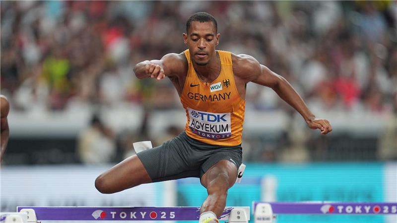 Krause Siebte beim Hindernis-Drama - Weber in Medaillenform Schneller war in Deutschland nur Harald Schmid: Emil Agyekum ist im WM-Finale.