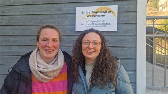 Schriftführerin Nicole Hildebrandt und Vorsitzende Viktoria Bouzid aus dem Stadtelternrat sehen Verbesserungspotenzial bei Oberharzer Kitas, allen voran in Wildemann.