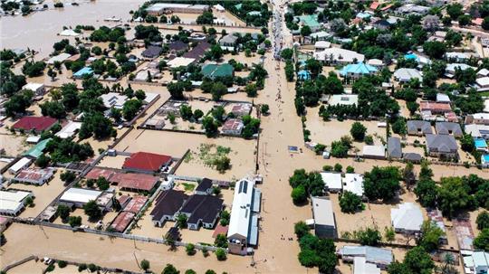 Schwere Regenfälle ließen im Norden Nigerias einen Damm brechen. (Archivbild vom 10. September).