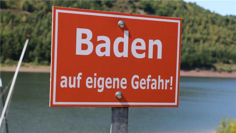 Schwimmen in der Talsperre ist nicht ungefährlich.