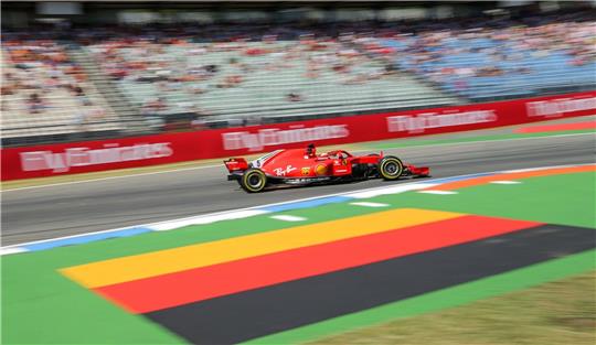 Sebastian Vettel in seinem Ferrari auf dem Hockenheimring: In naher Zukunft wird es kein Deutschland-Rennen in der Formel 1 geben.