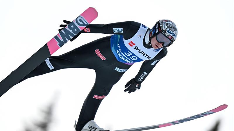 Wut und Disqualifikation: WM-Skispringen endet im Chaos Sein Anzug war nicht regelkonform: Marius Lindvik.