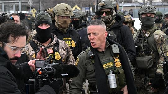 Sein rabiates Auftreten verschaffte Bovino Anerkennung bei Präsident Trump. (Archivbild)