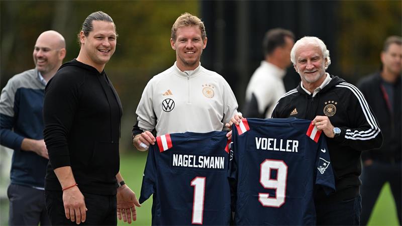 „Messer am Hals“: Paraguay-Plan mit Gerangel im Mittelkreis Seine ersten Trainingseinheiten als Bundestrainer absolvierte Nagelsmann in Foxborough. (Archivbild)