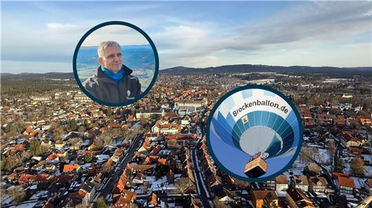 Seit 2014 ist Winfried Borchert mit seinem Brockenballon über den Harz unterwegs, am Wochenende bewunderte er erst wieder Clausthal-Zellerfeld von oben.